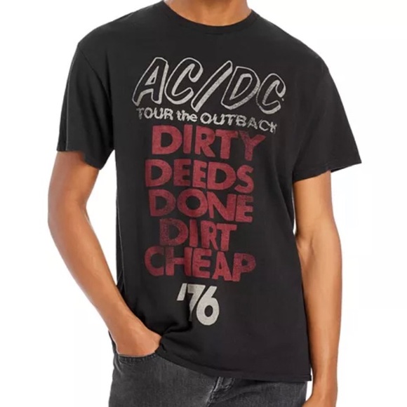Junk Food AC/DC Dirty Deeds 76 T shirt - Picture 1 of 4